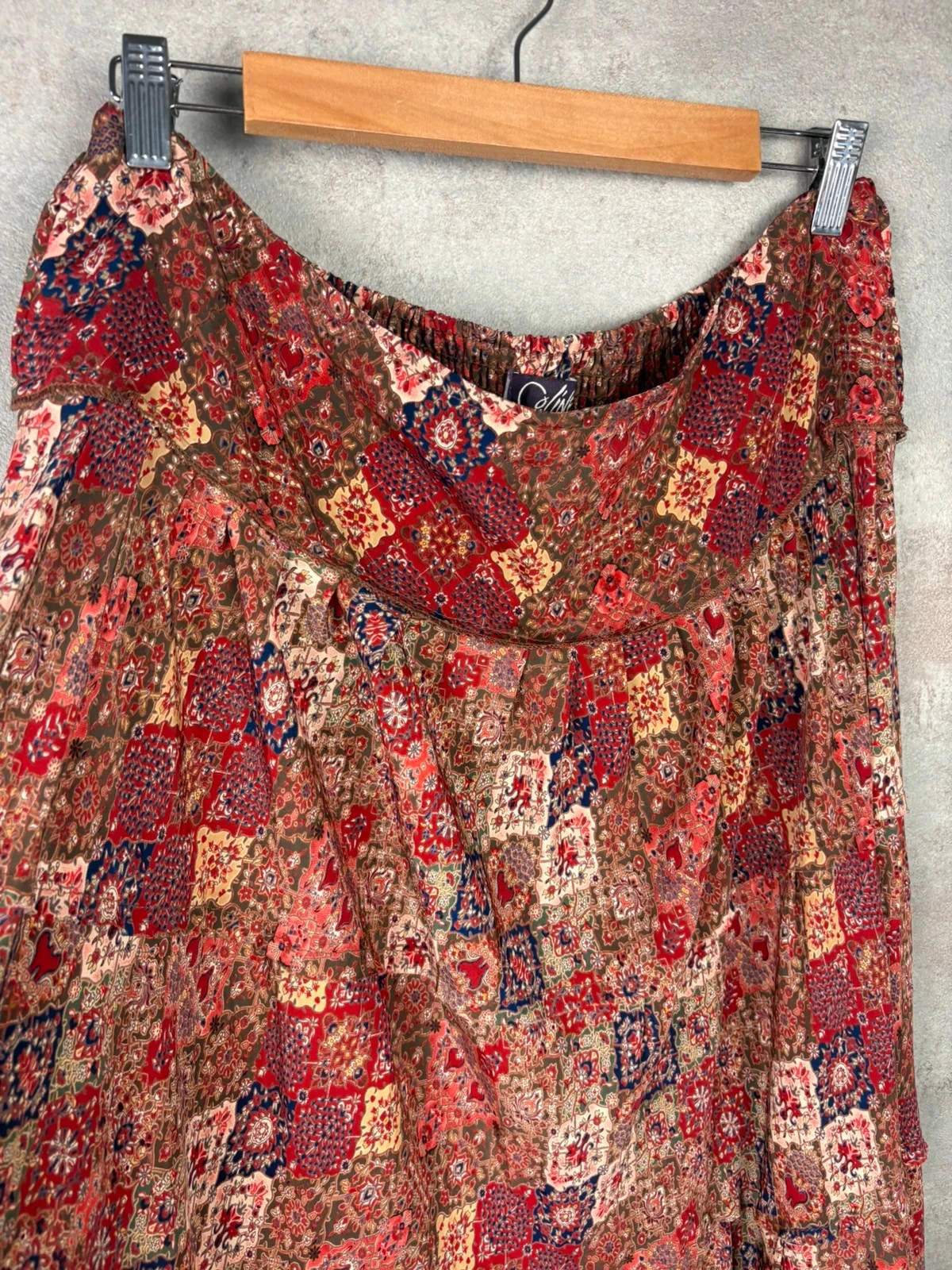 🌸 Long skirt with Vintage pattern Size 48 🌸 – photo 2
